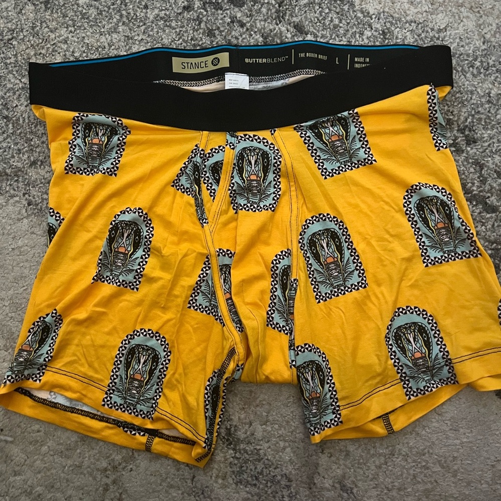 STANCE boxer brief ButterBlend fabric, fun cobra pattern NEW